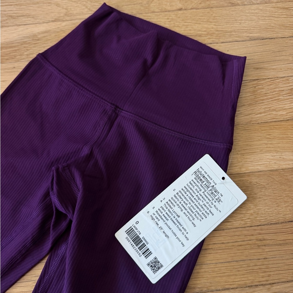 lululemon Align Ribbed Pant 25" - Dramatic Magenta